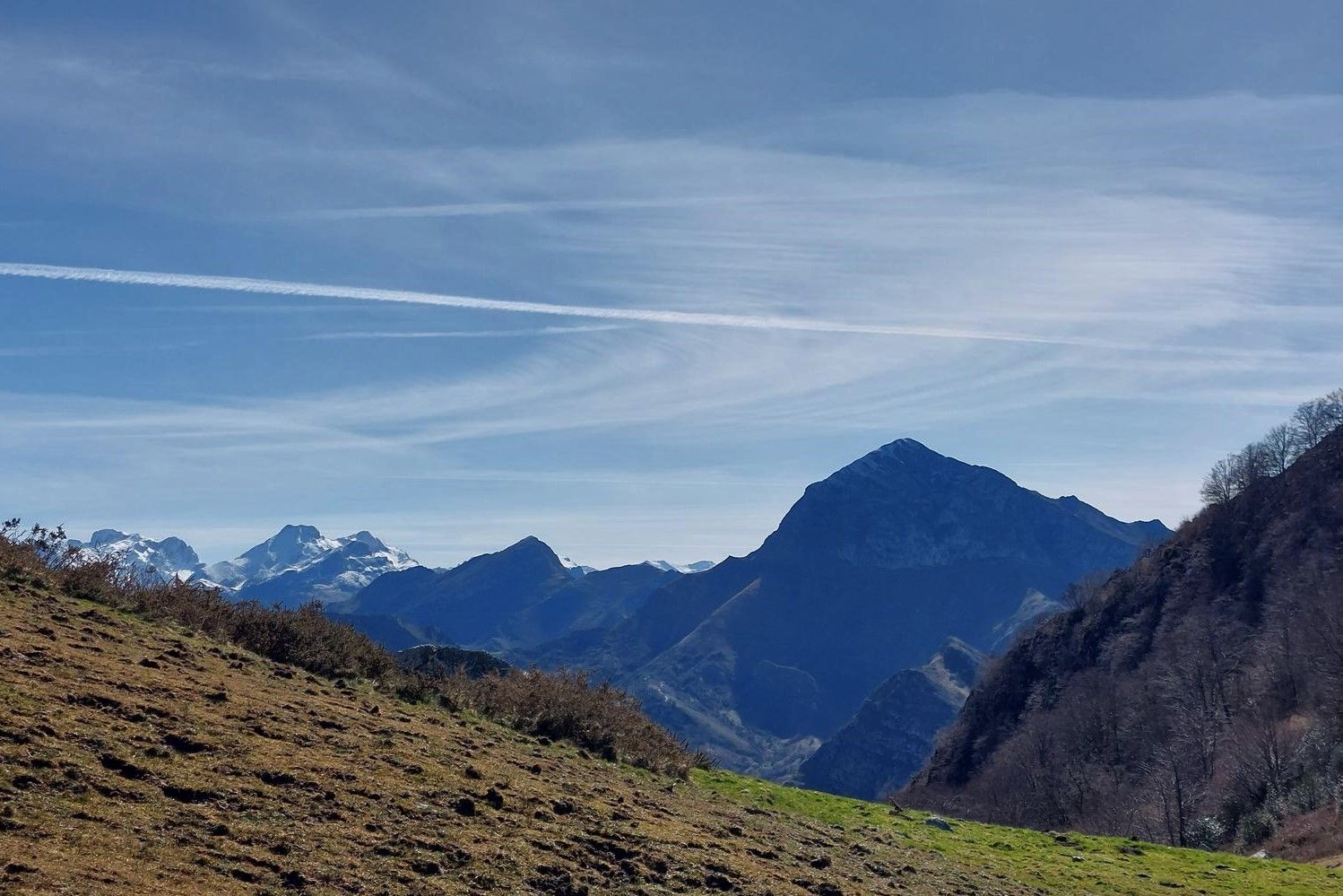 Paisaje desde el collau Berroña.