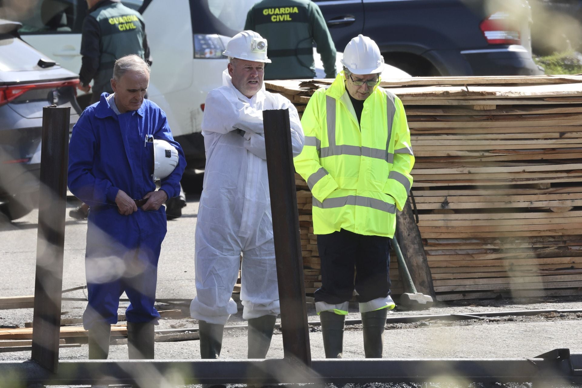 Las imágenes de la inspección de la Guardia Civil en la mina de Cerredo