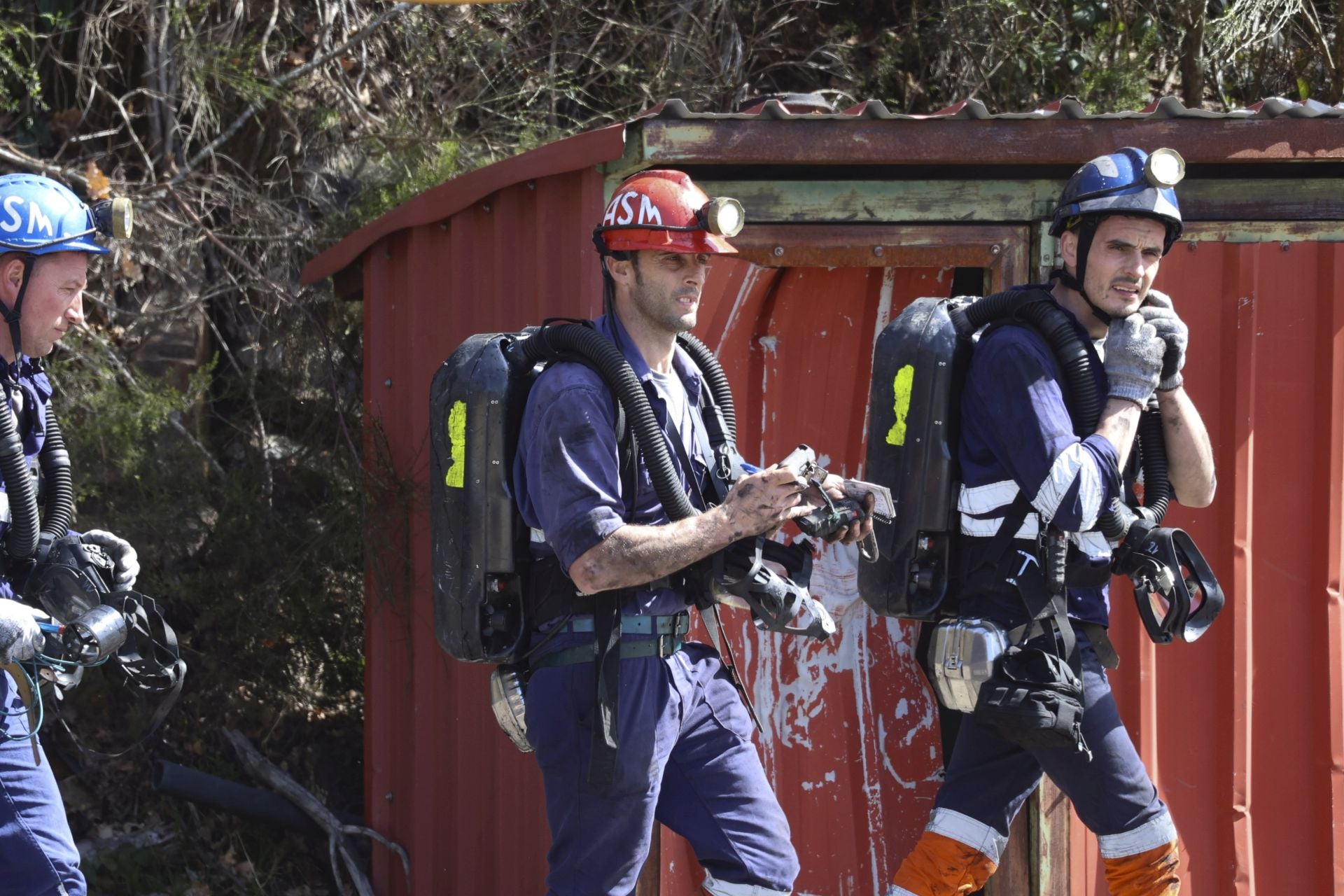 Las imágenes de la inspección de la Guardia Civil en la mina de Cerredo