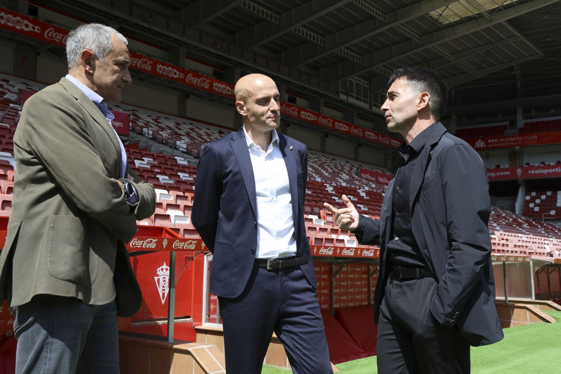 Fotos: Presentación de Asier Garitano como nuevo entrenador del Sporting