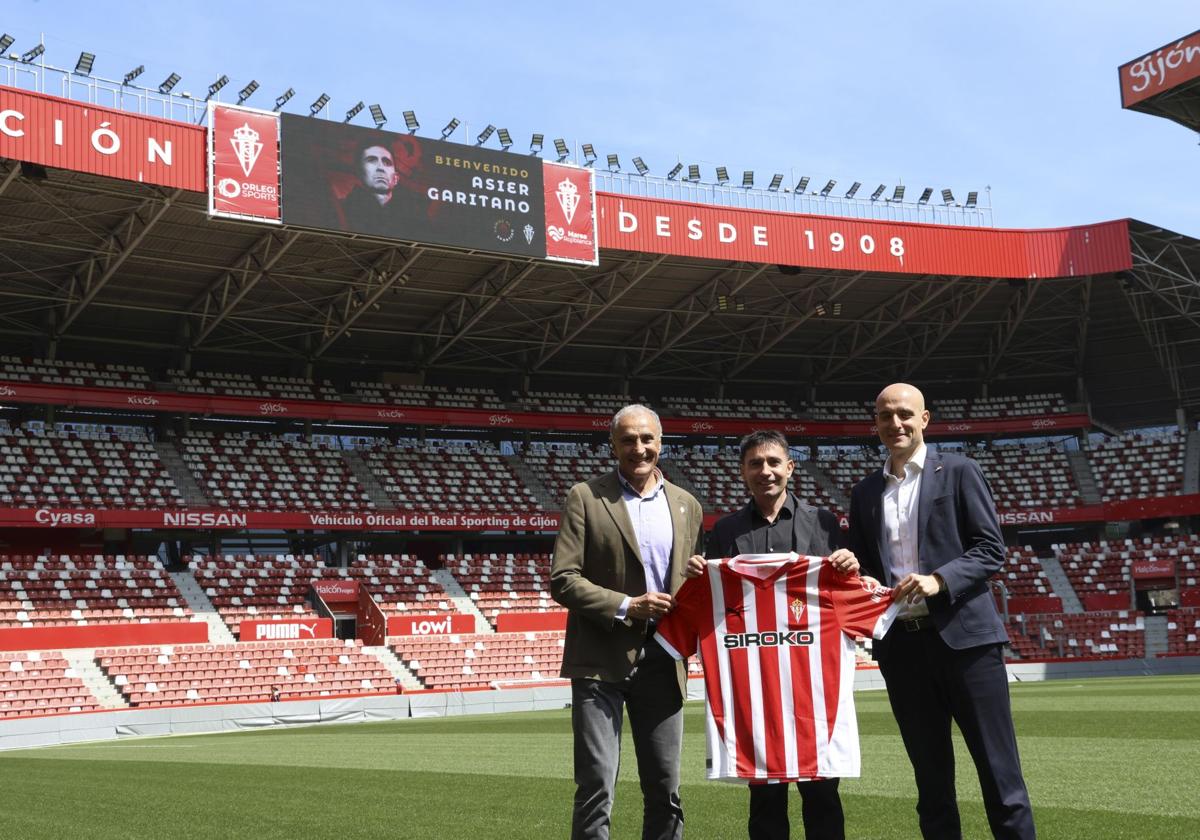 Fotos: Presentación de Asier Garitano como nuevo entrenador del Sporting