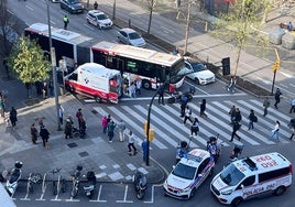 Zona donde se produjo el accidente, junto a la Gota de Leche.
