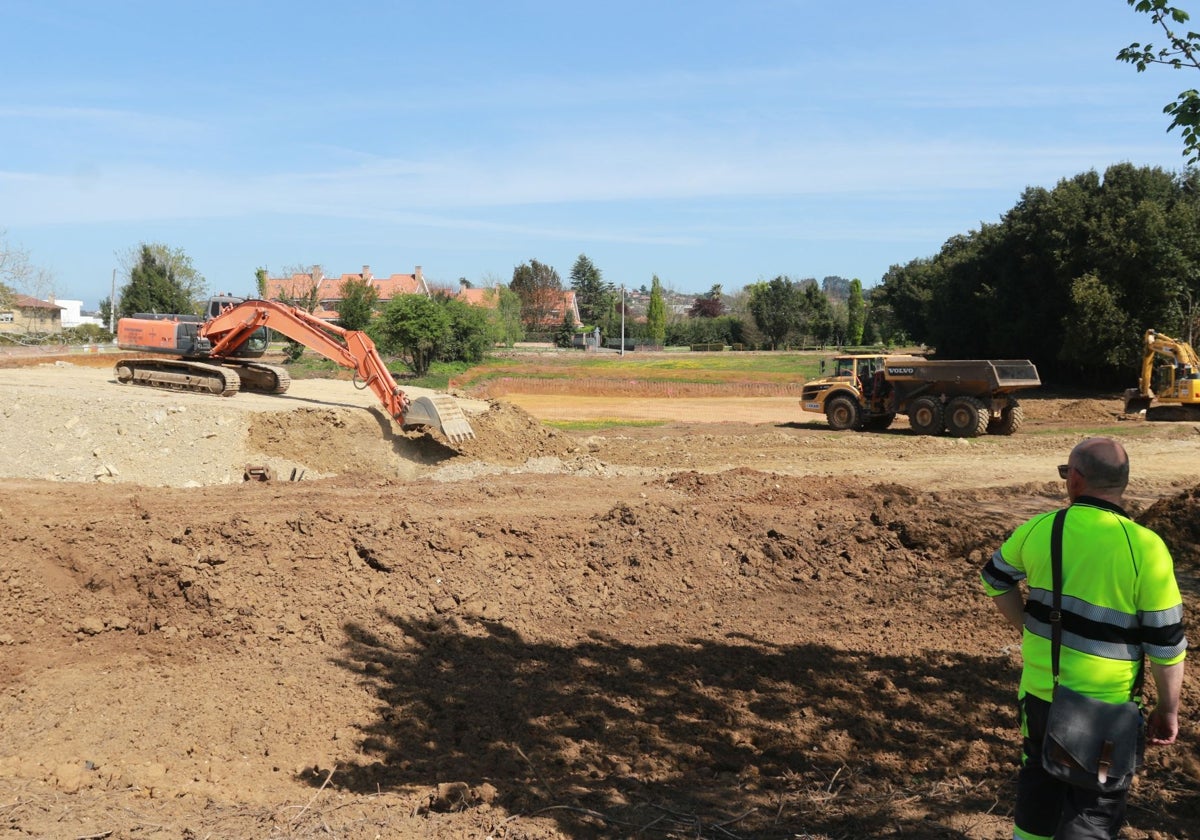 Trabajos de urbanización de los terrenos de la Pecuaria, para la ampliación del parque tecnológico.