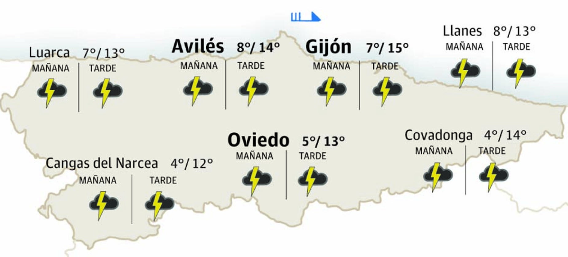 El tiempo en Asturias: esta es la previsión para este martes 15 de abril