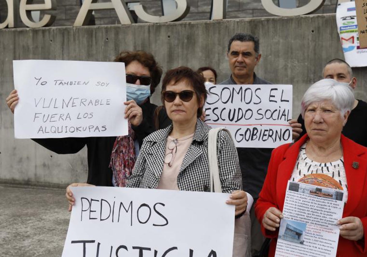Imagen de las protestas de los propietarios de viviendas en alquiler.