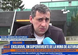 David, en un momento de la entrevista en el programa de TVE.