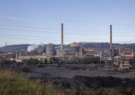 Instalaciones de Arcelor en Gijón.