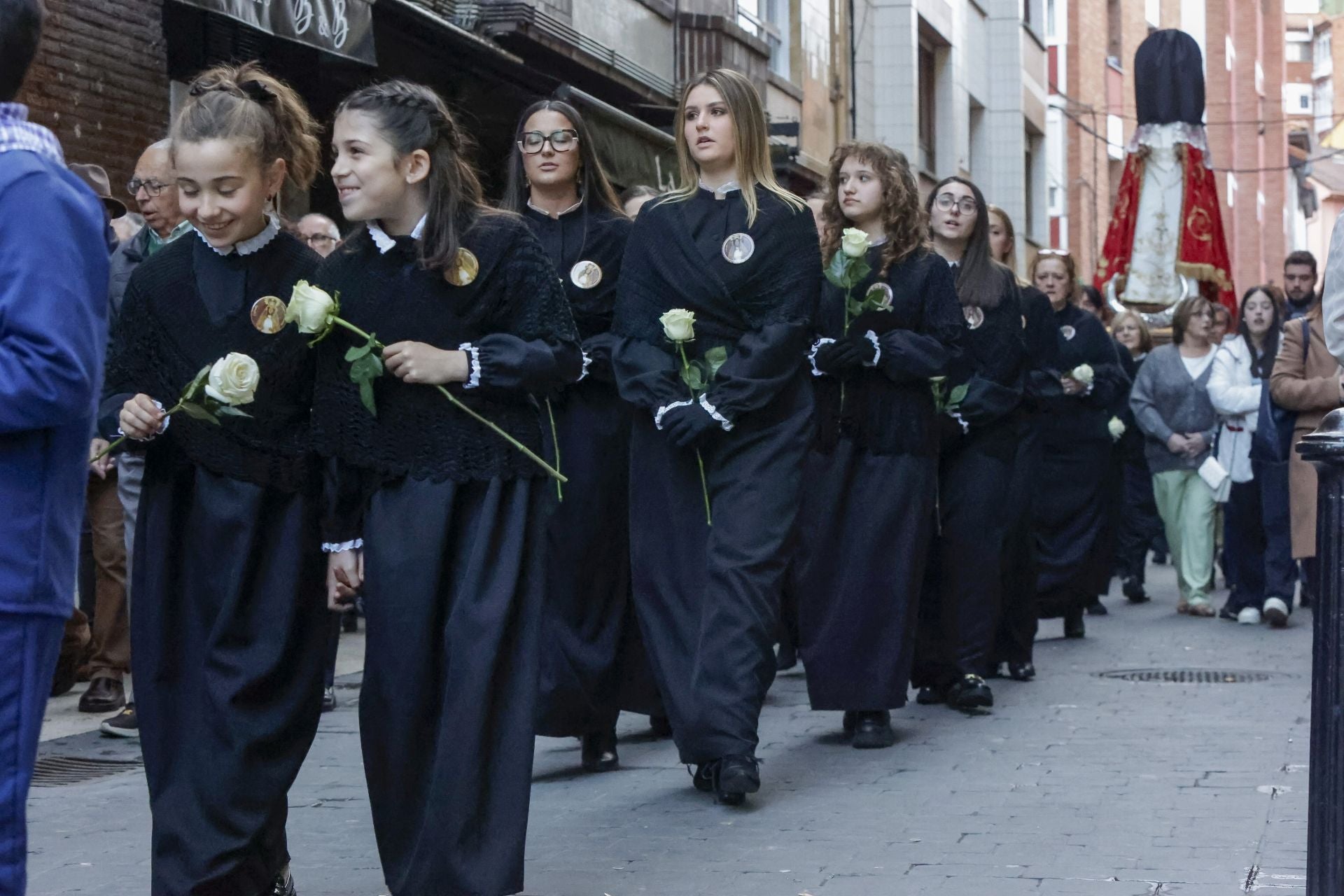 Procesión de la Virgen del Rosario en Candás