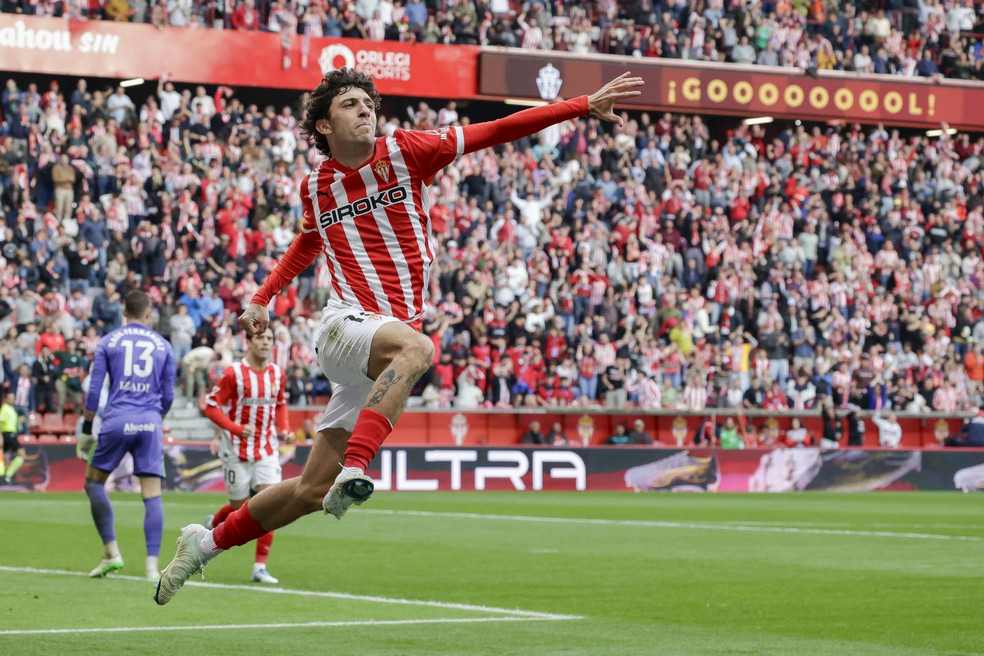 Las mejores imágenes del Sporting - Mirandés en El Molinón