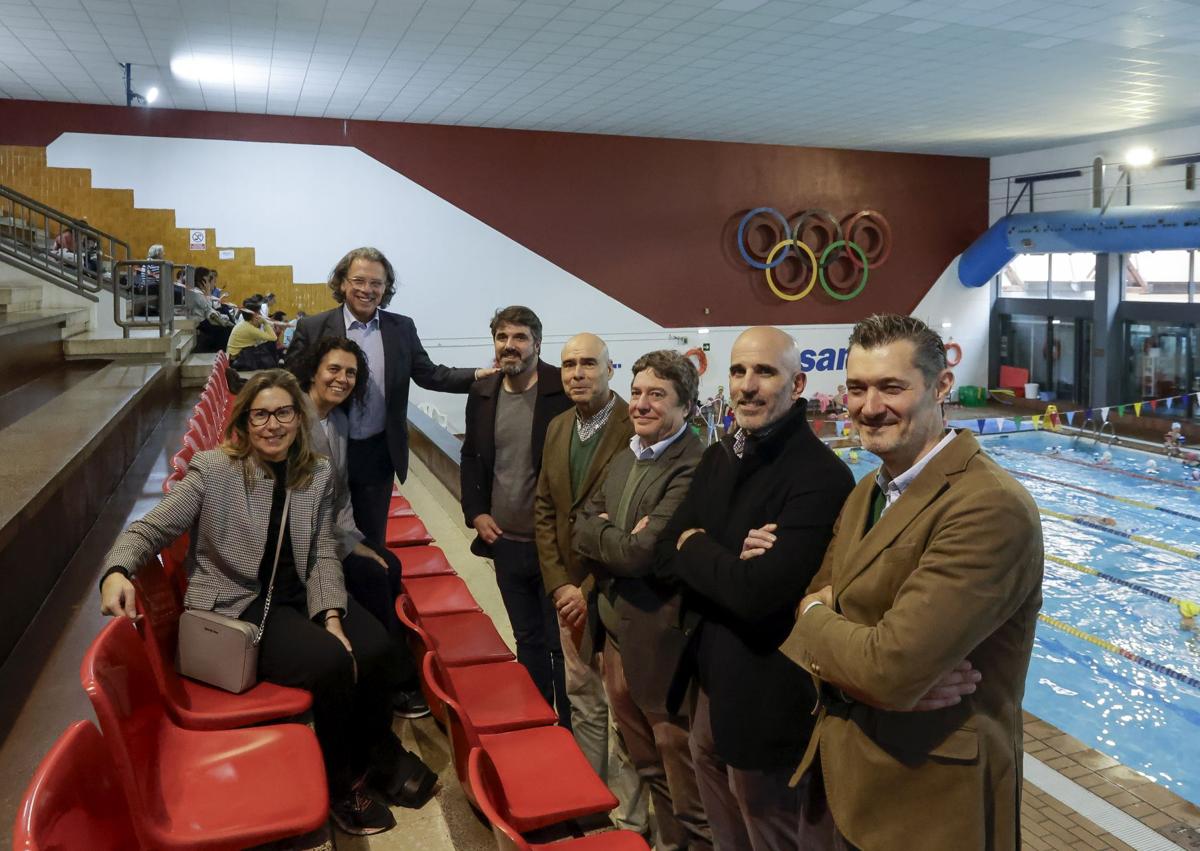 Imagen secundaria 1 - La entrada al Grupo Covadonga se transformará por completo con la nueva piscina climatizada