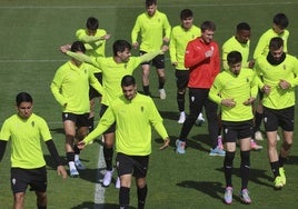 Entrenamiento del Sporting de Gijón en Mareo: próxima parada a Cádiz