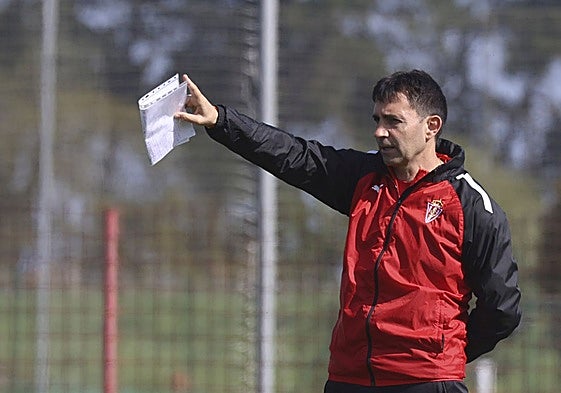 Garitano, esta semana, en Mareo.