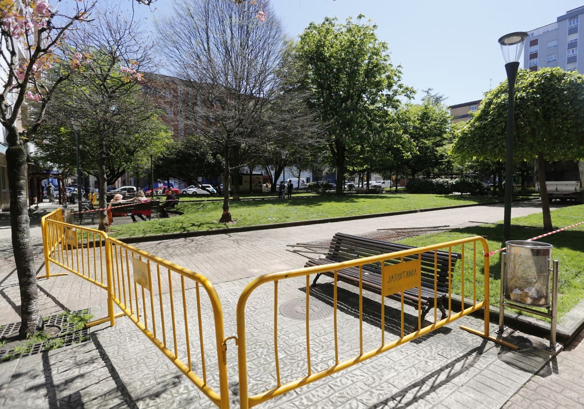 El parque de Electra, en Gijón, se prepara para las obras de remodelación