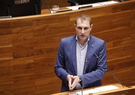 Adrián Pumares, durante el último pleno.