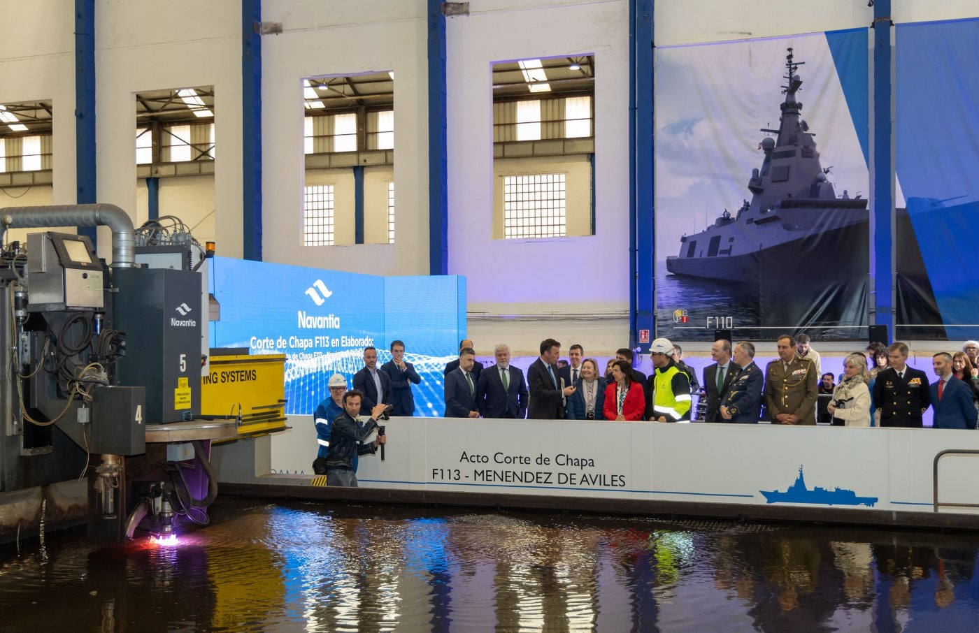 Navantia inicia la construcción de la F113 'Menéndez de Avilés'