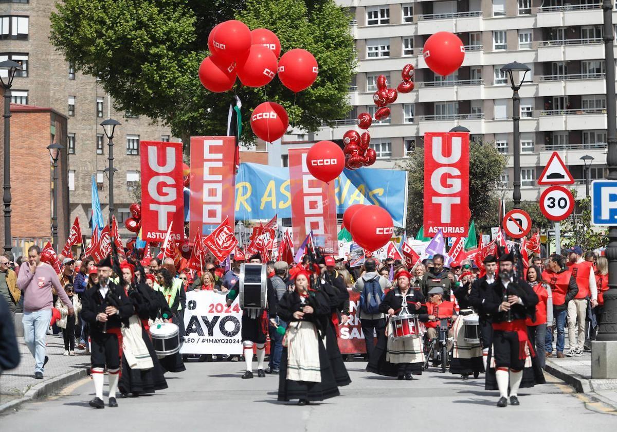 UGT y CC OO exigirán en Asturias en el Primero de Mayo impulsar la industria, reducir la siniestralidad y recortar la jornada