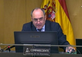 Fernando Ley Llano, durante su comparecencia del pasado 11 de marzo en el Congreso de los Diputados.
