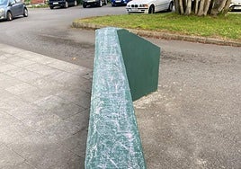 El muro acababa de ser pintado hacía una semana.