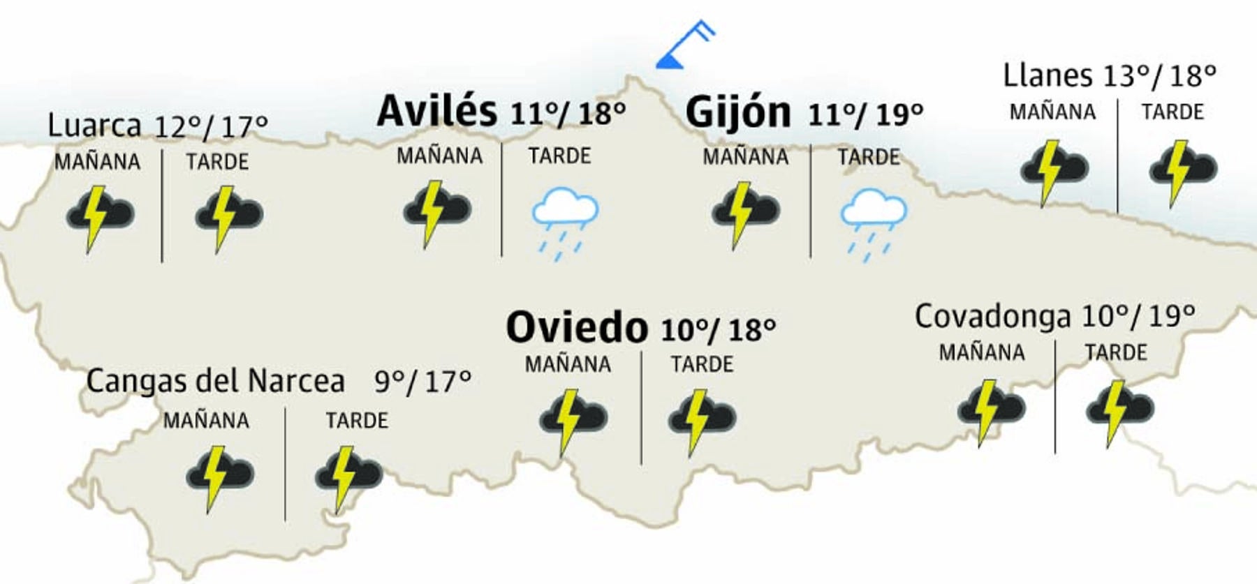 El tiempo en Asturias: esta es la previsión para este domingo 4 de mayo