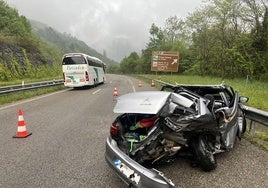 Una mujer y un menor de edad, heridos en un segundo siniestro en la Autovía Minera