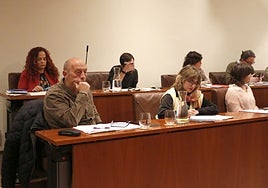 Los concejales de Cambia Avilés en el pleno.