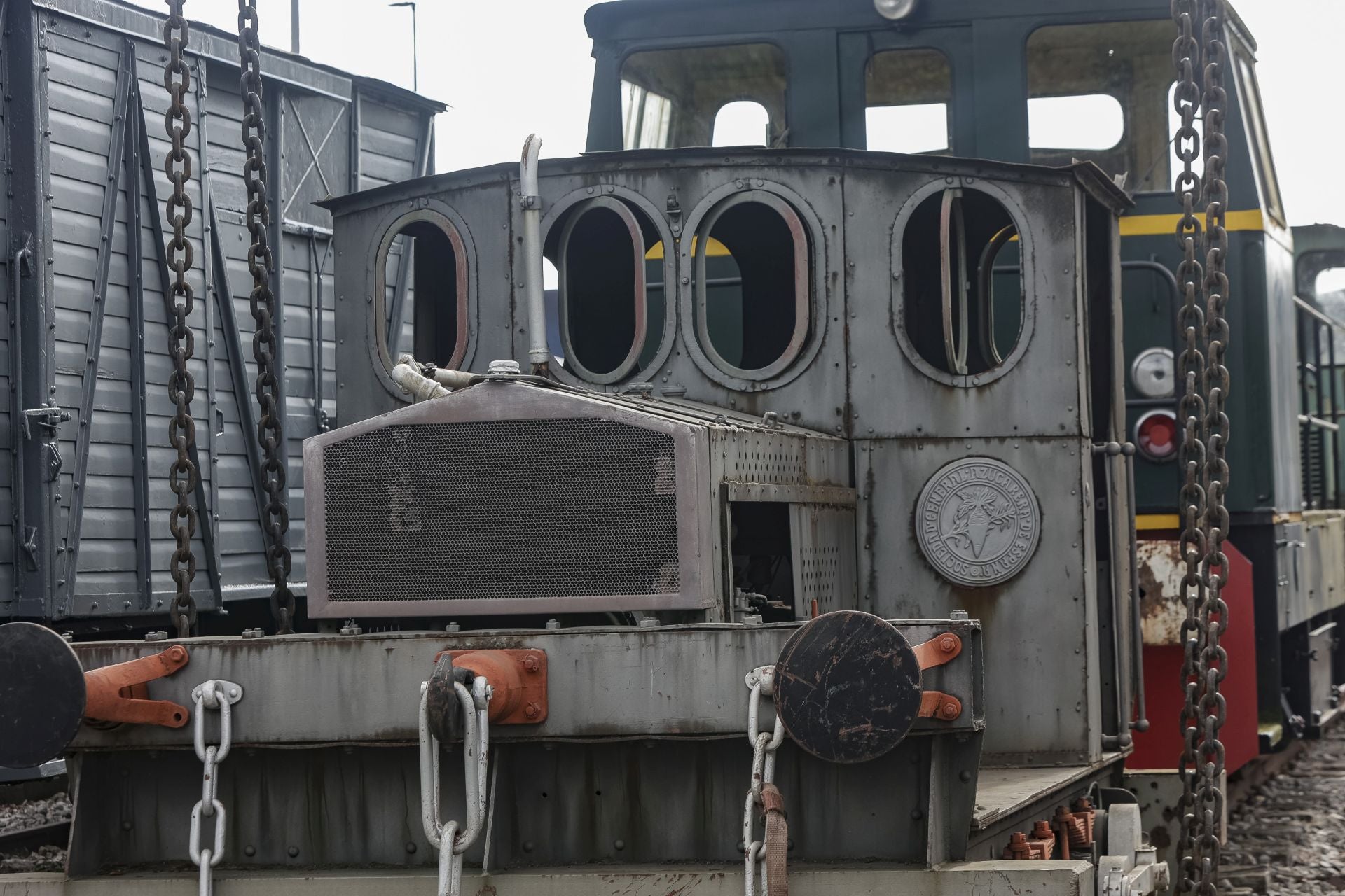 La única locomotora fabricada en Gijón que se conserva ha vuelto a casa