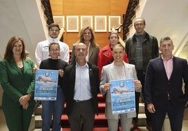Presentación del XXXVIII Trofeo Internacional Villa de Gijón, ayer, en el Ayuntamiento.