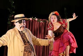 Una escena de esta obra de Eduardo Blanco Amor dirigida por Etelvino Vázquez..