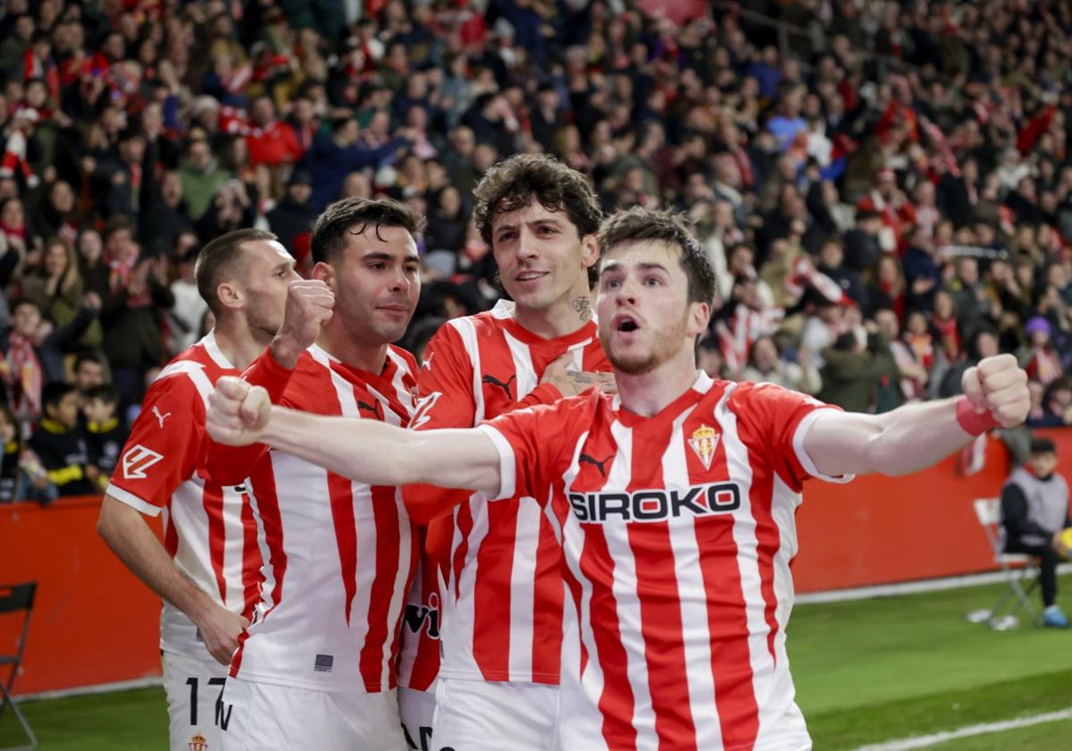 Asier Garitano estudia incorporar a Guille Rosas al once titular del Sporting de Gijón