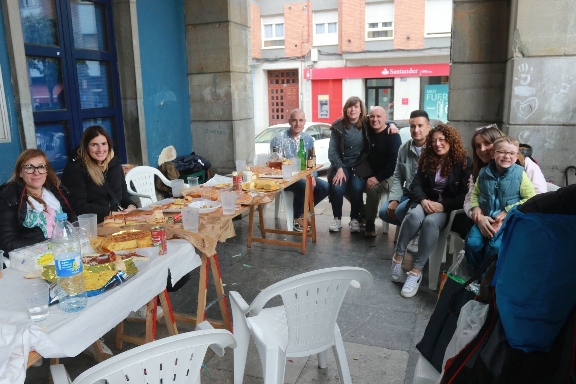 Comida en la calle en Pola de Laviana