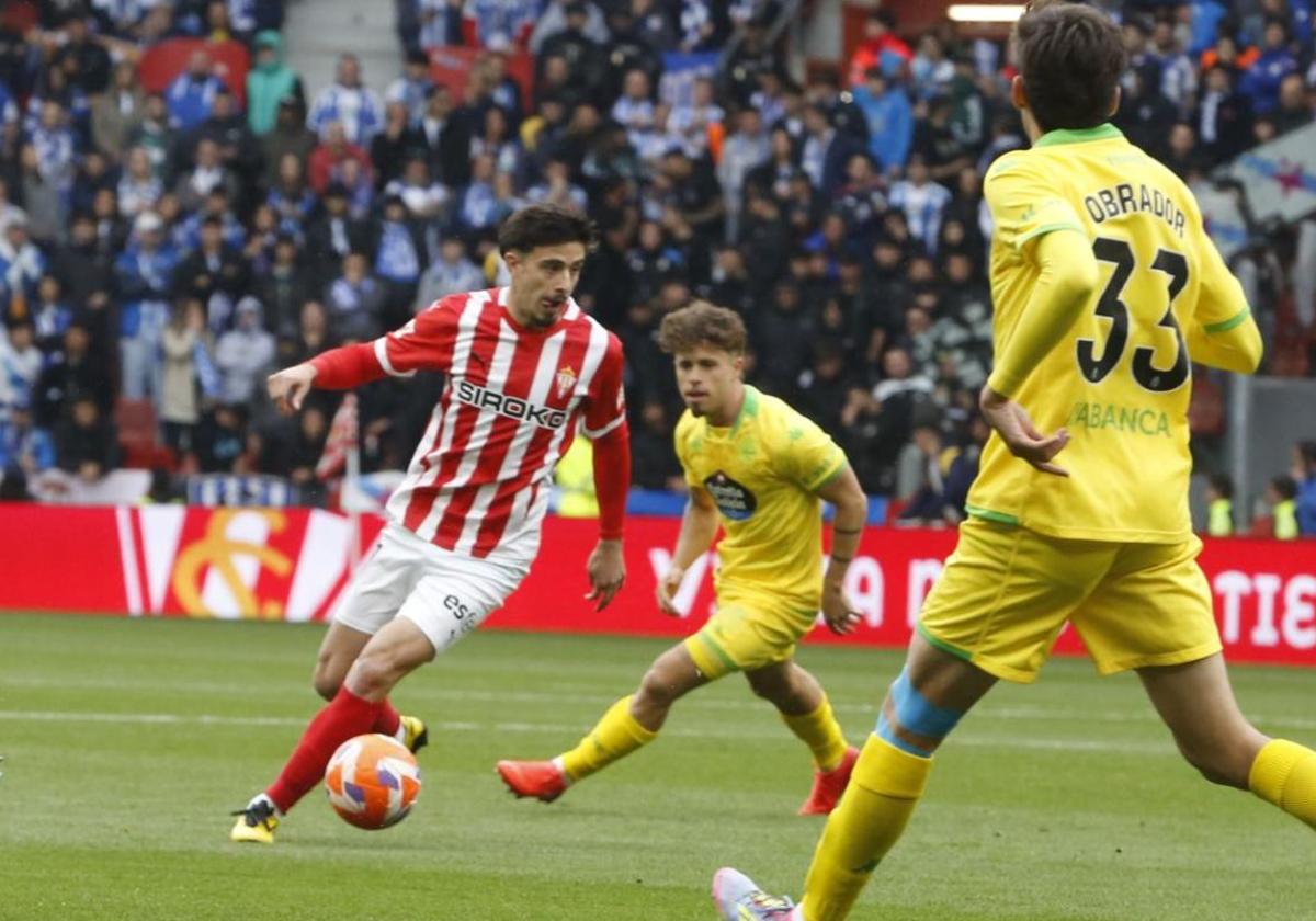 Final del partido: Sporting de Gijón 2-1 Deportivo de La Coruña