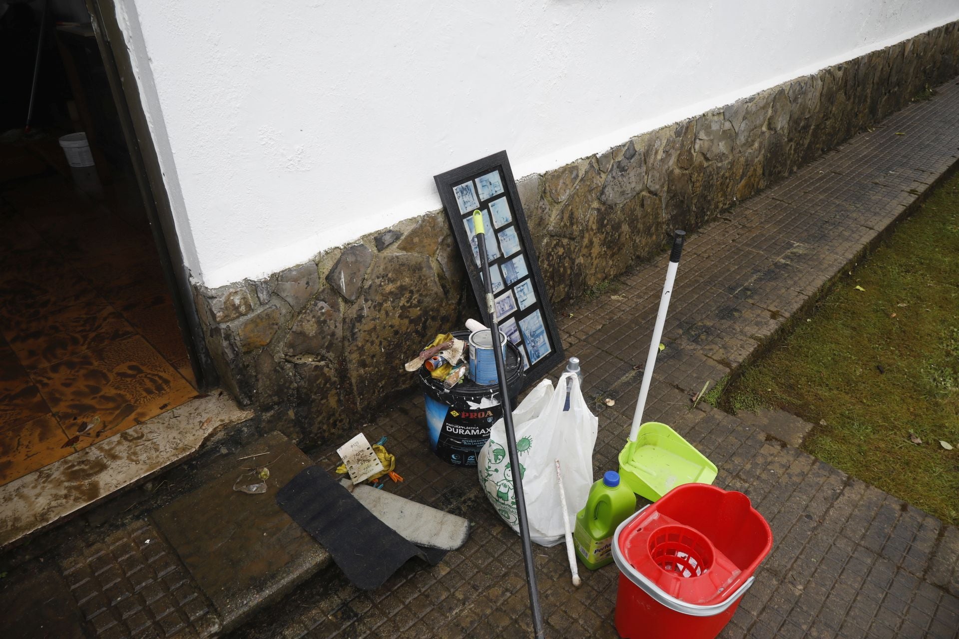 Los estragos de la intensa lluvia caída en Asturias