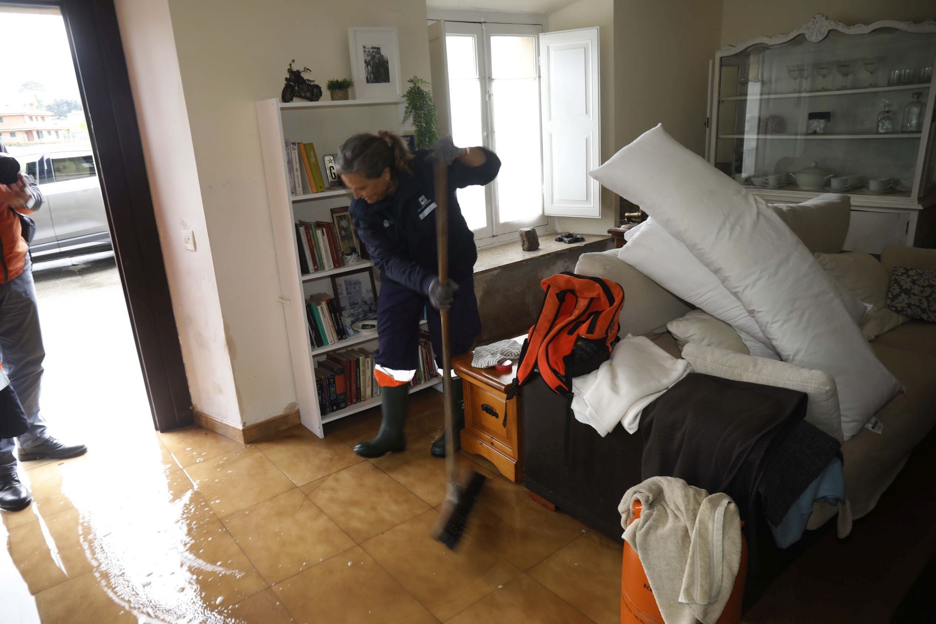 Los estragos de la intensa lluvia caída en Asturias