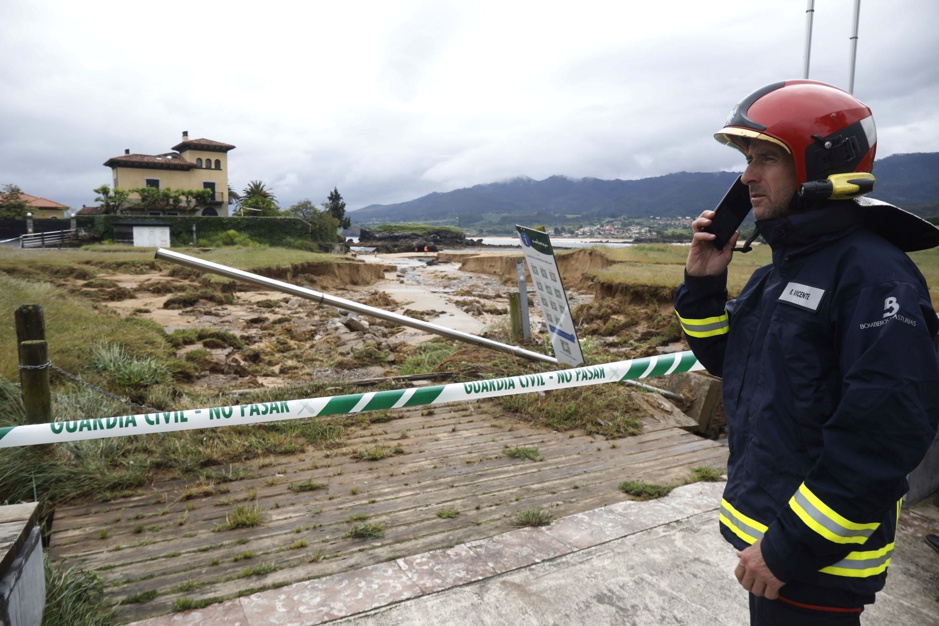Los estragos de la intensa lluvia caída en Asturias