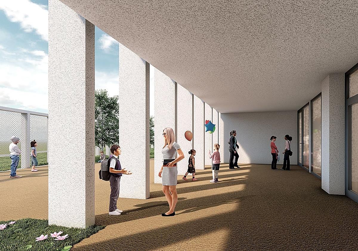 Infografía del nuevo Colegio de Educación Especial de Latores.