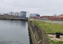Fotografía facilitada por el Puerto, donde pretende instalar una barandilla antes de la Semana Negra.