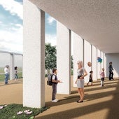 Infografía del futuro Colegio de Educación Especial de Montecerrao.
