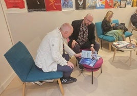 Alejandro Díaz Castaño, en una de las reuniones en el Festival de Cannes.