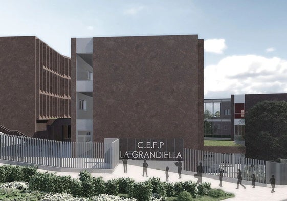 Imagen del proyecto del futuro centro de formación profesional de La Grandiella.