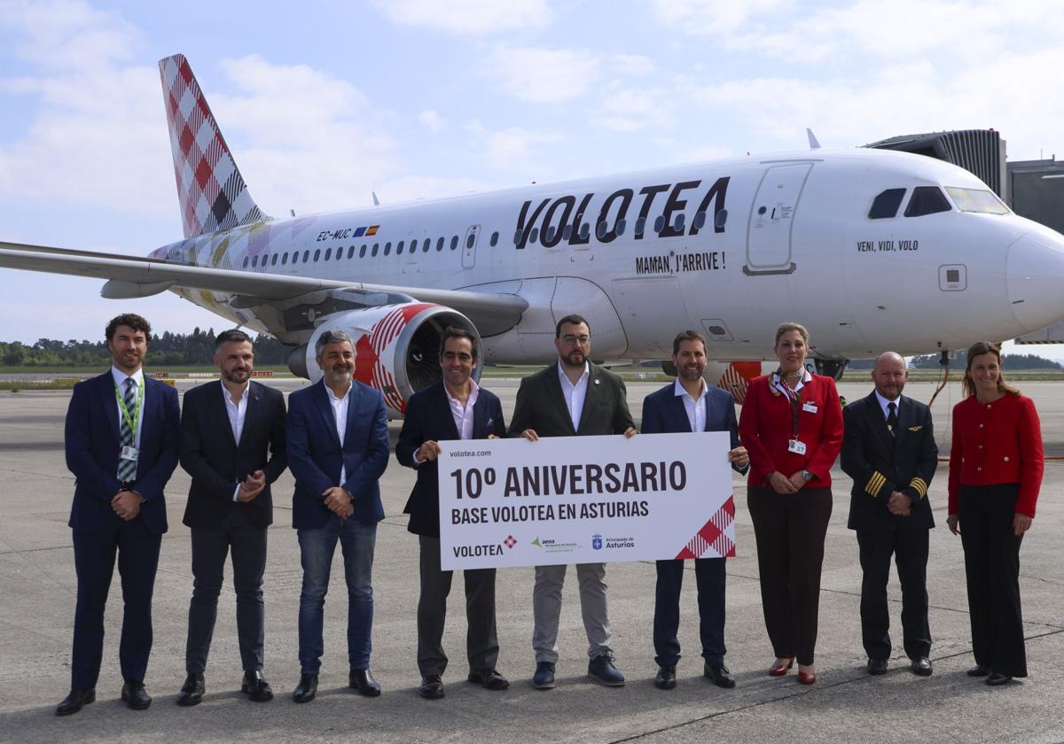 Volotea celebra una década en Asturias