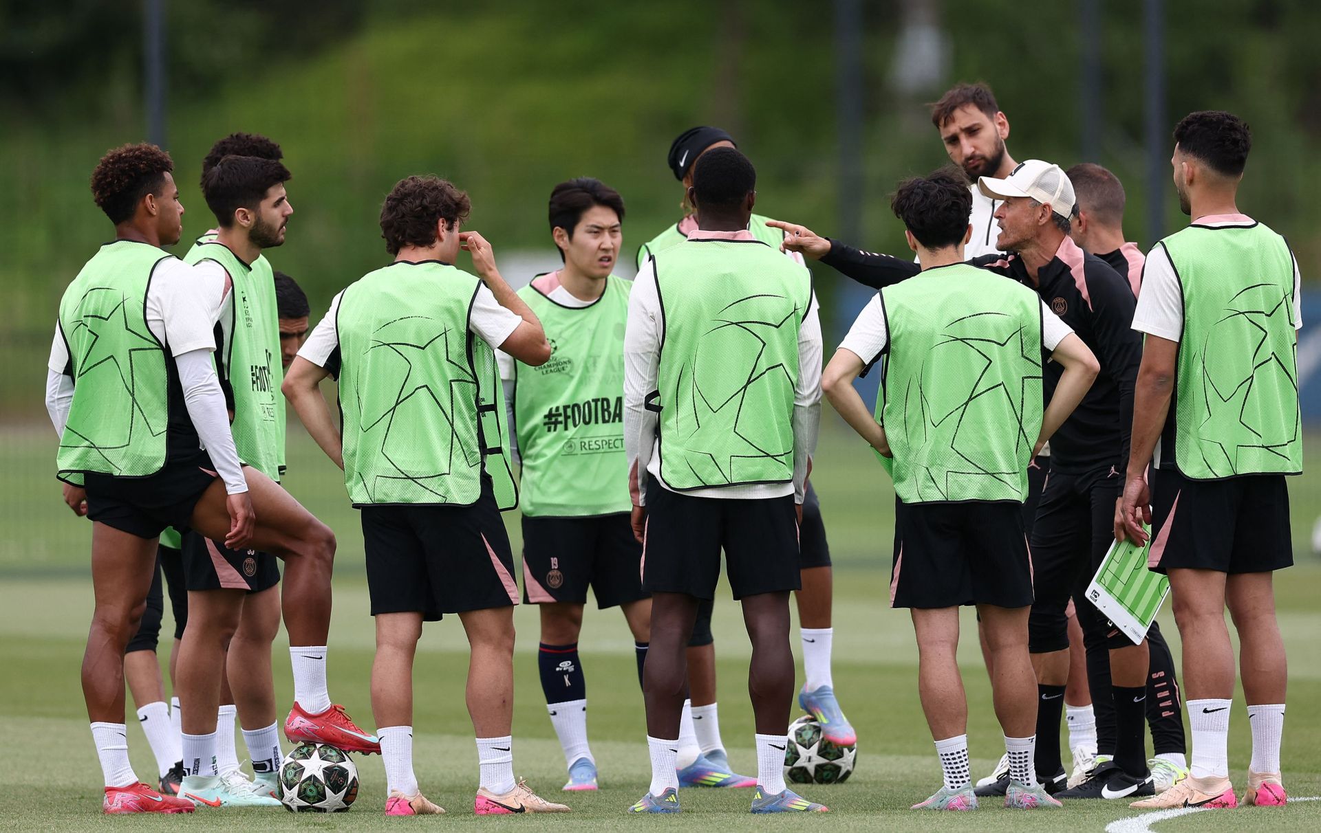 Las imágenes de cómo entrena Luis Enrique al PSG