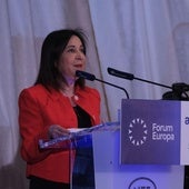 Margarita Robles, durante su intervención