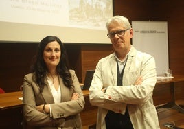 Lucía Brage y Luis César Teira, los conferenciantes.