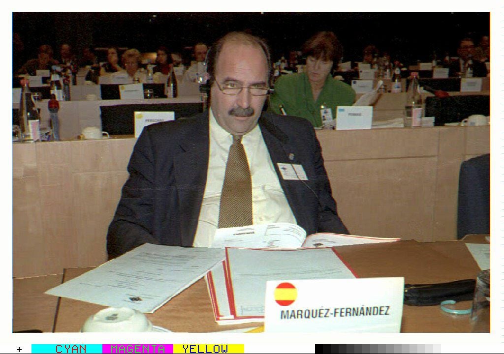 Sergio Marqués durante una reunión del Comité Europeo de las Regiones en Bruselas.