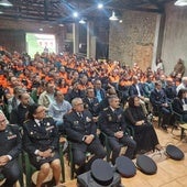 Acto de reconocimiento a los miembros de Protección Civil en Asturias.
