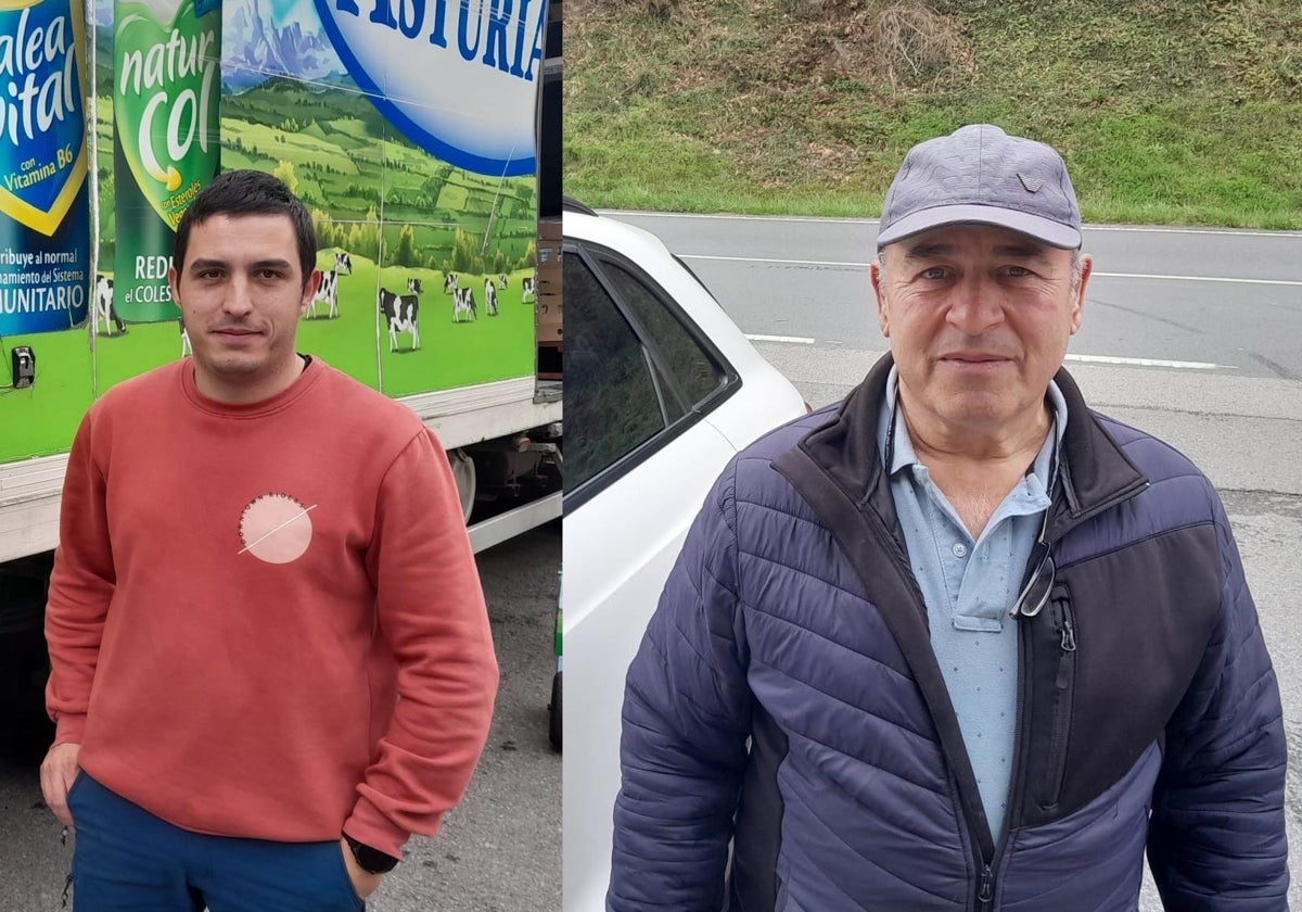 Sergio Marrón lleva cuatro años repartiendo siete toneladas de productos lácteos entre Tineo, Ibias, Allande y Degaña. Fernando Santiago confirma también la mejora de las vías: «Ya tocaba».