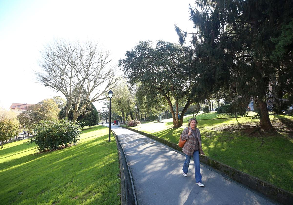 El parque de El Campillín, una de las principales zonas verdes de Oviedo.