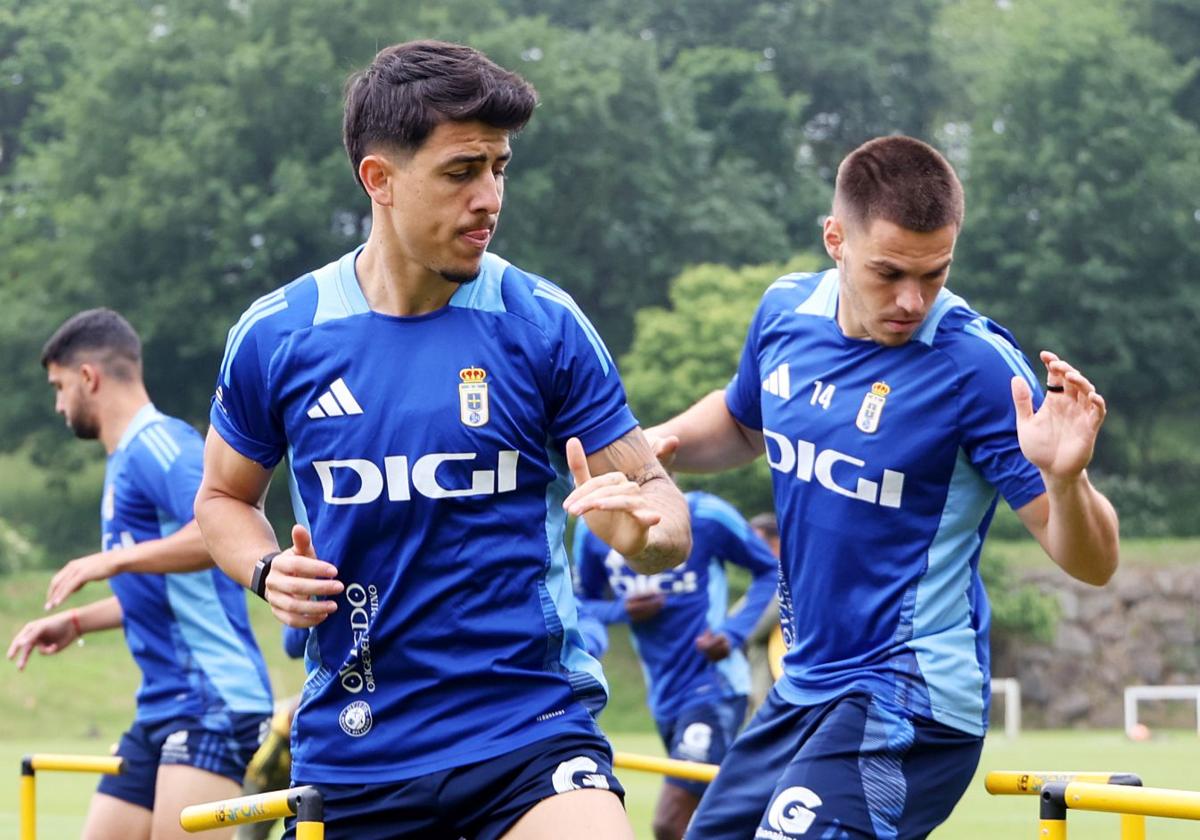 Colombatto, durante el entrenamiento de este miércoles.