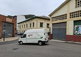 Zona de la antigua fábrica de Albo, en el centro de Candás