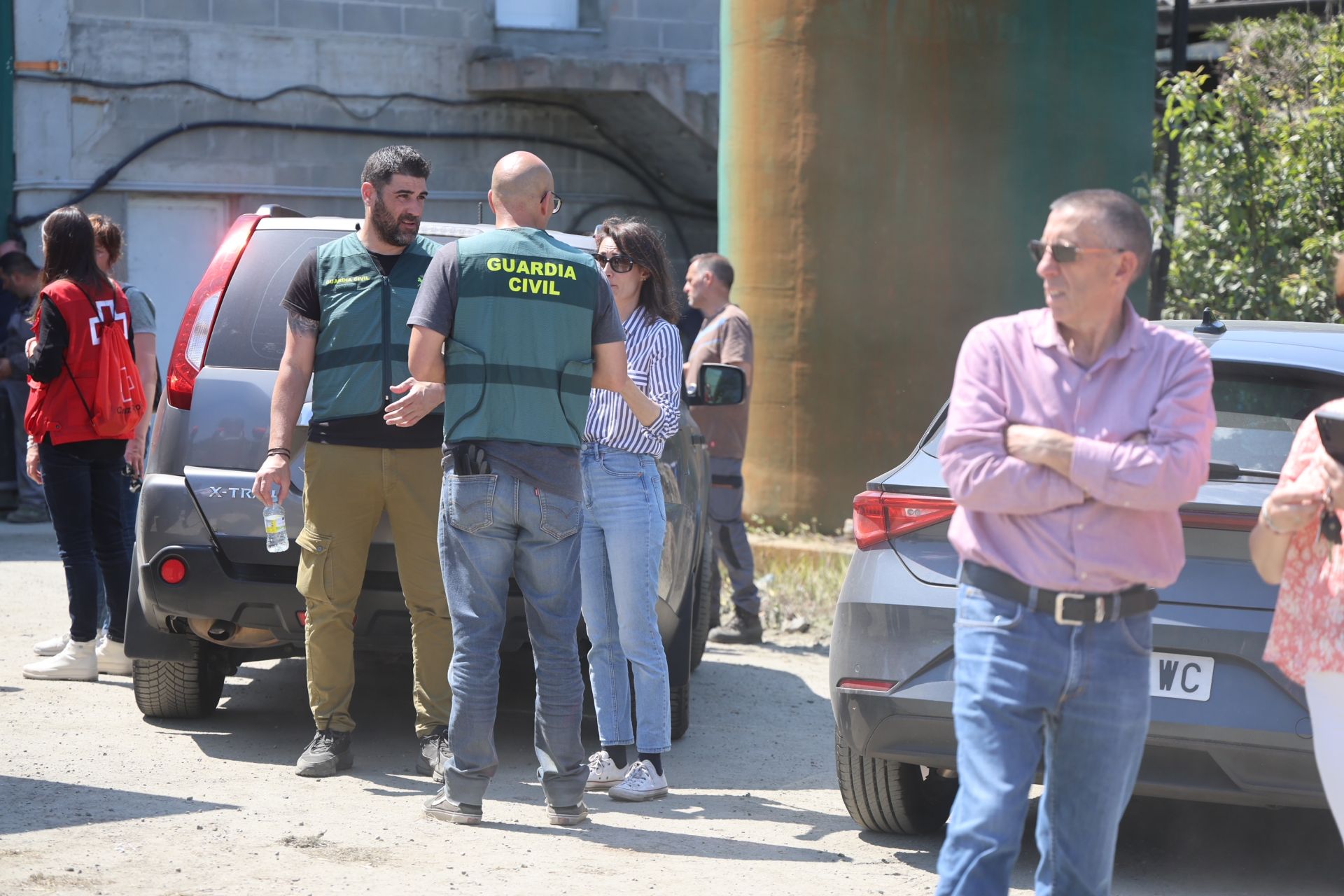 Las imágenes del grave accidente laboral en Coaña